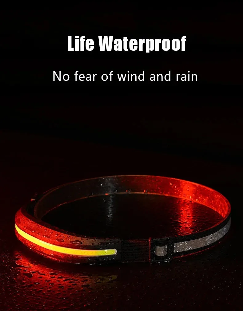 Portable LED Headlamp Dual Light Red/White for Camping Fishing Running Outdoor