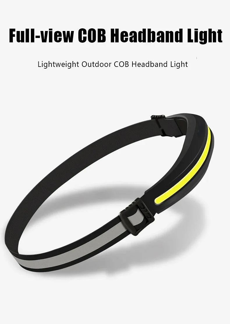 Portable LED Headlamp Dual Light Red/White for Camping Fishing Running Outdoor
