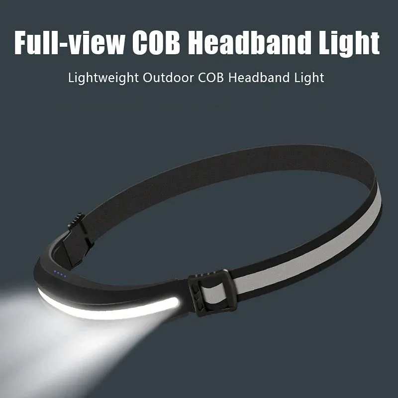 Portable LED Headlamp Dual Light Red/White for Camping Fishing Running Outdoor
