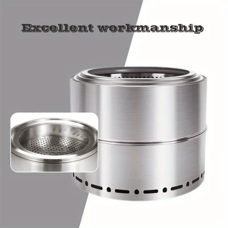 Portable Smokeless Split Stainless Steel Stove