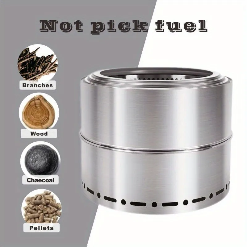 Portable Smokeless Split Stainless Steel Stove