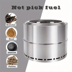Portable Smokeless Split Stainless Steel Stove