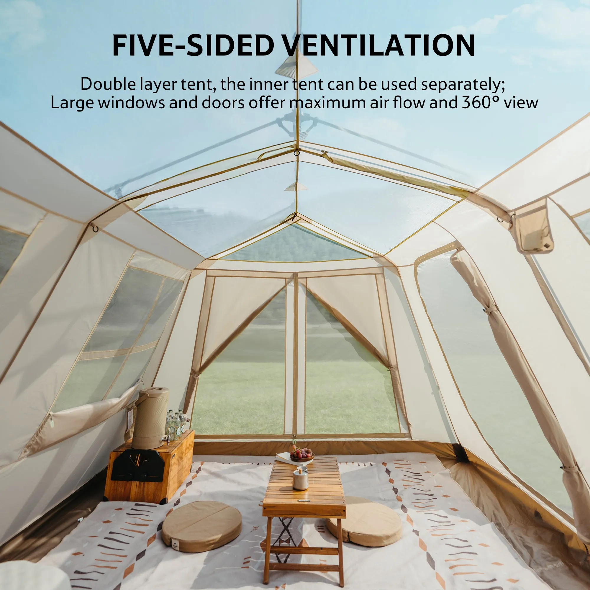 Quick Edition) Tent Village Gen Open Curated collection Naturehike 2 Live chat 13 Brown/Tiblack(Ultimate