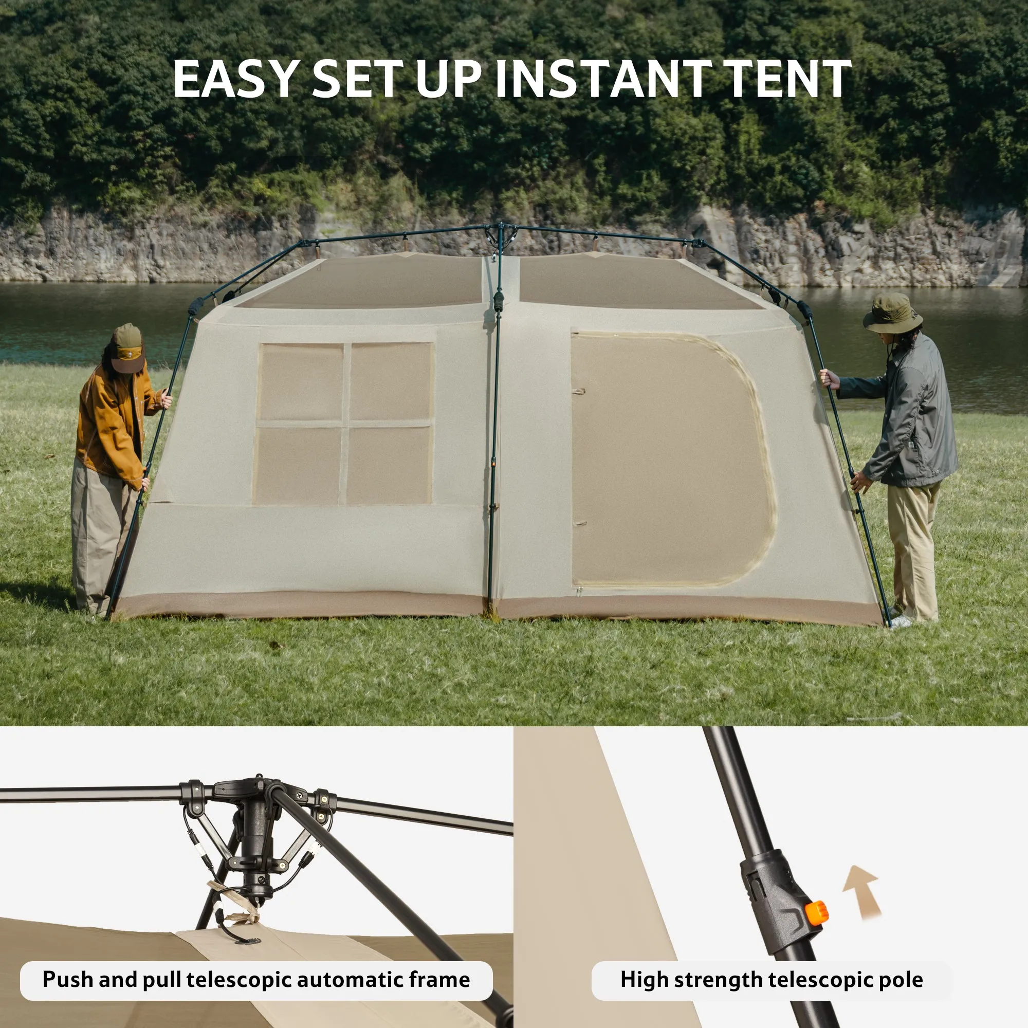 Quick Edition) Tent Village Gen Open Curated collection Naturehike 2 Live chat 13 Brown/Tiblack(Ultimate