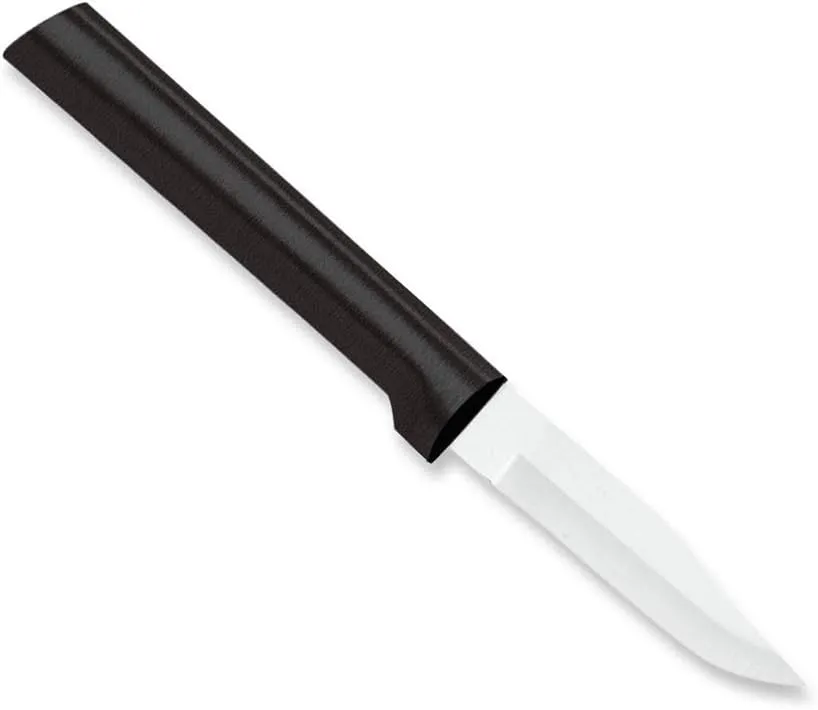 Rada Cutlery Peeling Paring Knife, Black Handle, Pack of 2
