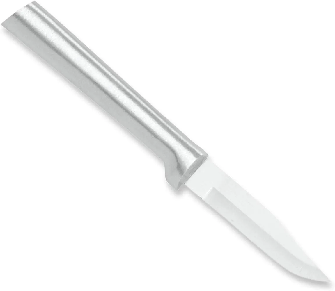 Rada Cutlery Peeling Paring Knife, Silver Handle, Pack of 6