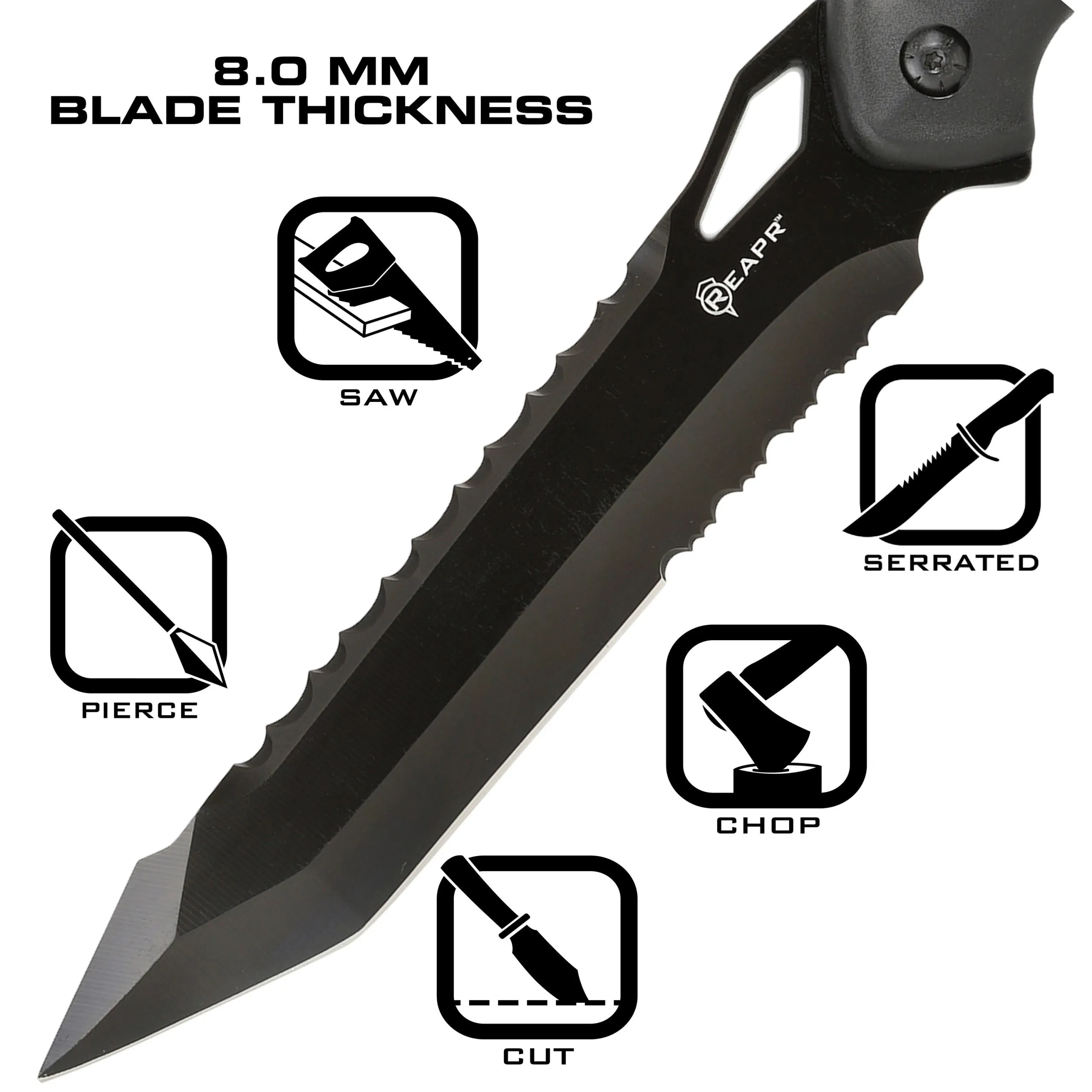 REAPR 11022 Tactical Javelin Serrated Spear