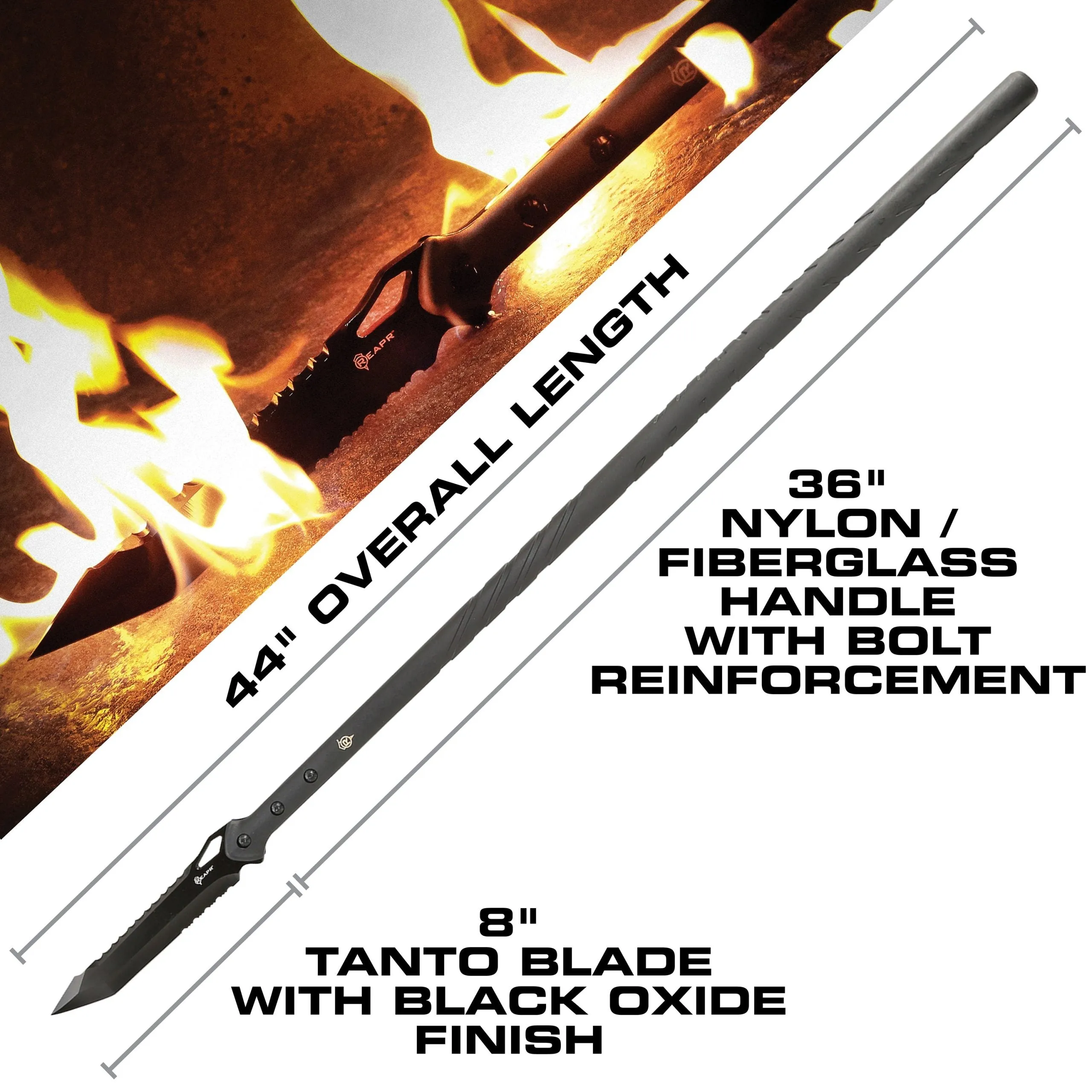 REAPR 11022 Tactical Javelin Serrated Spear