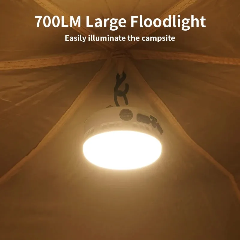 Rechargeable 36W Camping Lantern with Magnet – 700LM LED, 4800mAh Power Bank, 3 Light Modes for Outdoor & Emergency