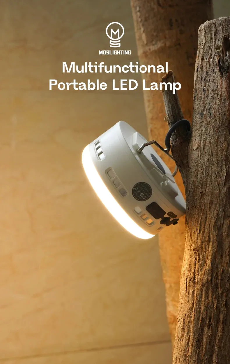 Rechargeable 36W Camping Lantern with Magnet – 700LM LED, 4800mAh Power Bank, 3 Light Modes for Outdoor & Emergency