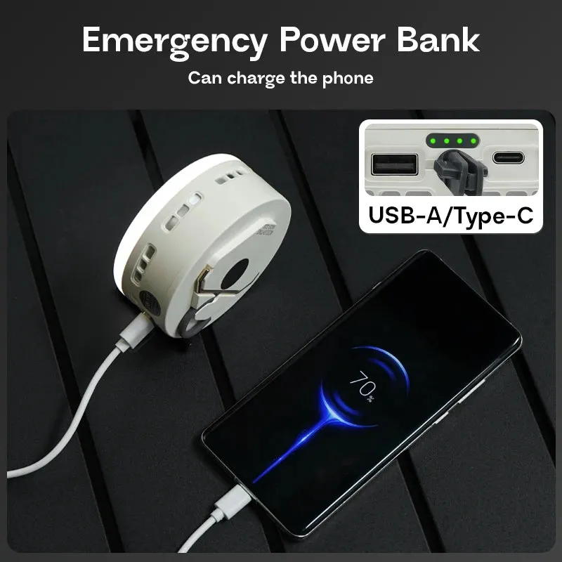 Rechargeable 36W Camping Lantern with Magnet – 700LM LED, 4800mAh Power Bank, 3 Light Modes for Outdoor & Emergency