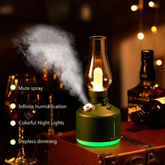 Rechargeable Lantern Humidifier with Adjustable Light