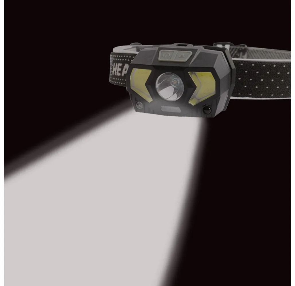 Rechargeable Waterproof COB LED Headlamp 1000 Lumens