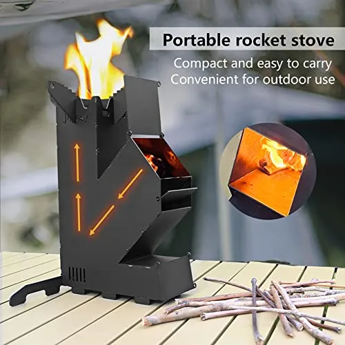 Rocket Stove Rocket Stove for Cooking Portable Wood Mini Burning Stove