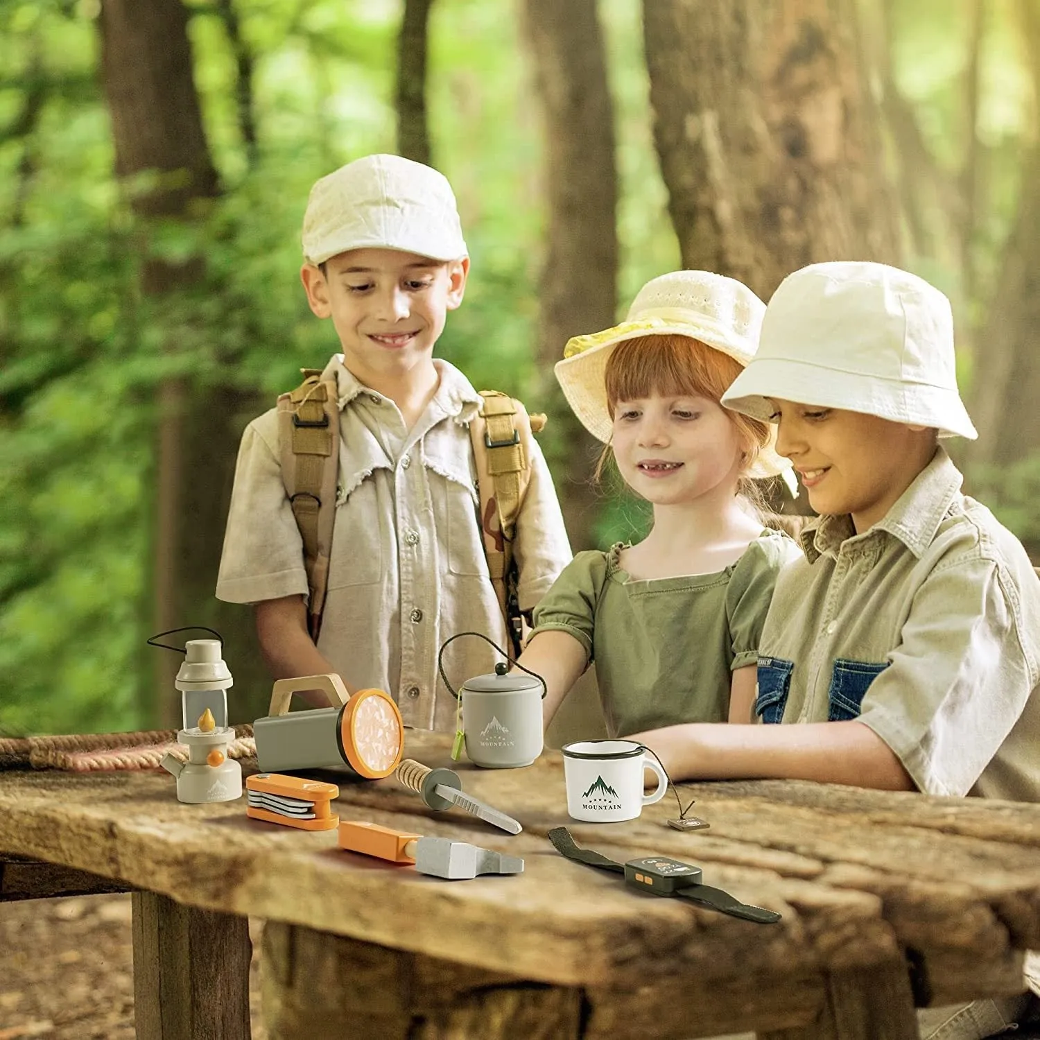 Rootz Kids Camping Toys Set - Pretend Play Camping Gear - Outdoor Adventure Kit - Realistic Experience - Safe Materials - Skill Development - Various Sizes