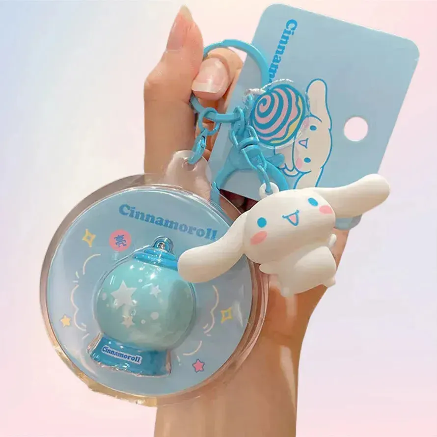 Sanrio Light Up Globe Keychain