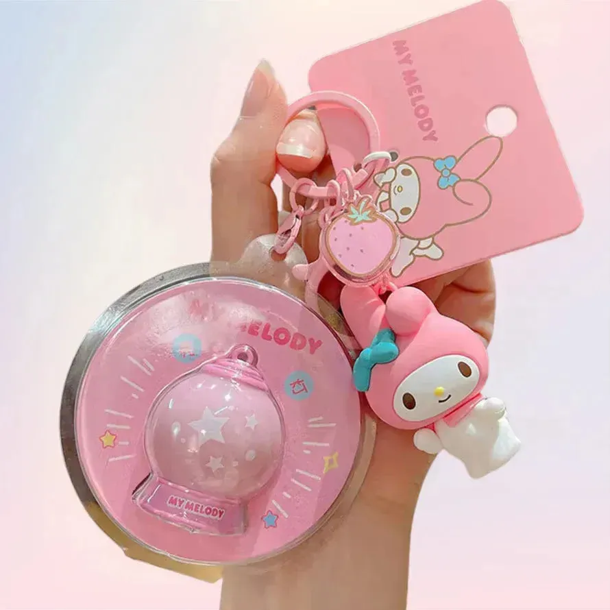 Sanrio Light Up Globe Keychain