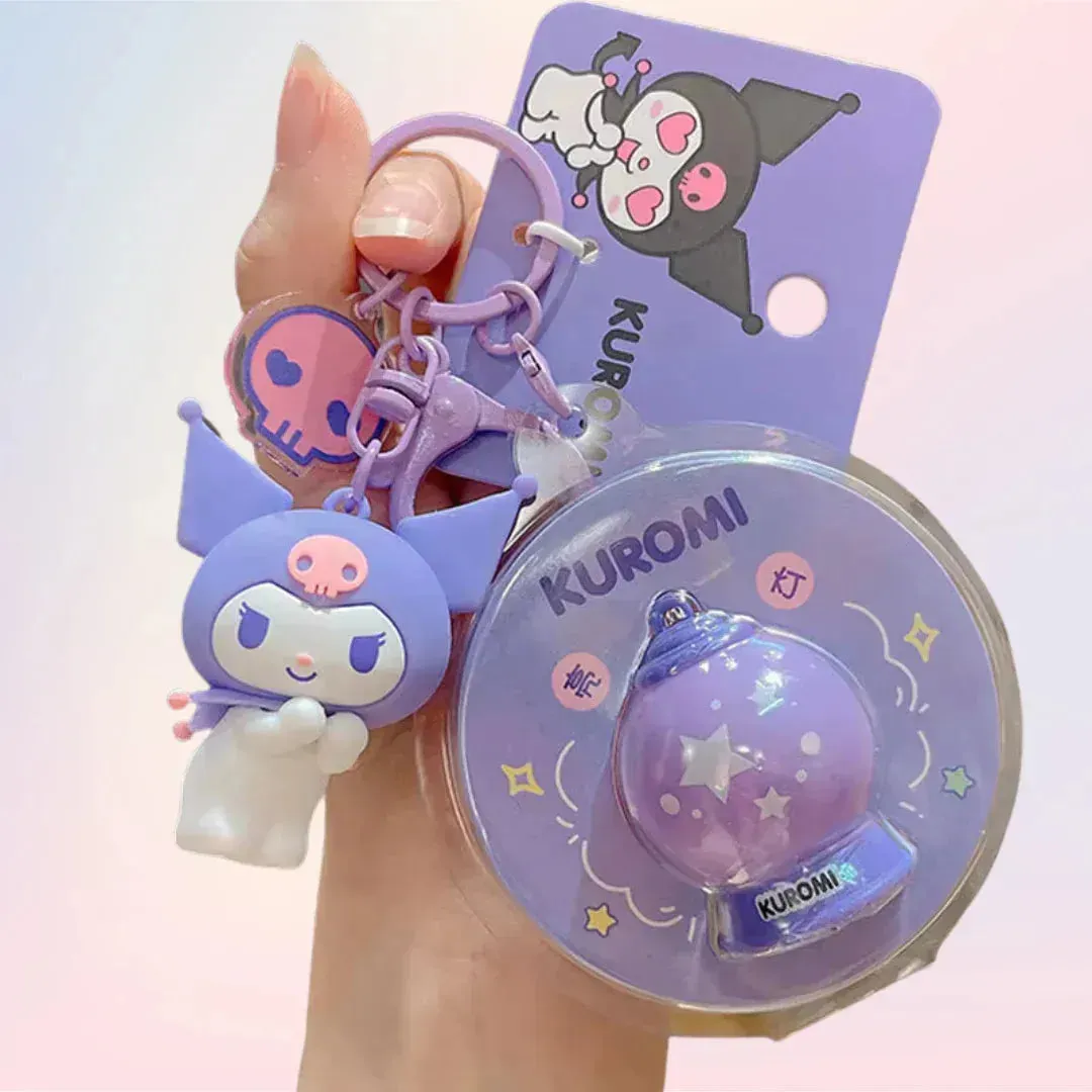 Sanrio Light Up Globe Keychain