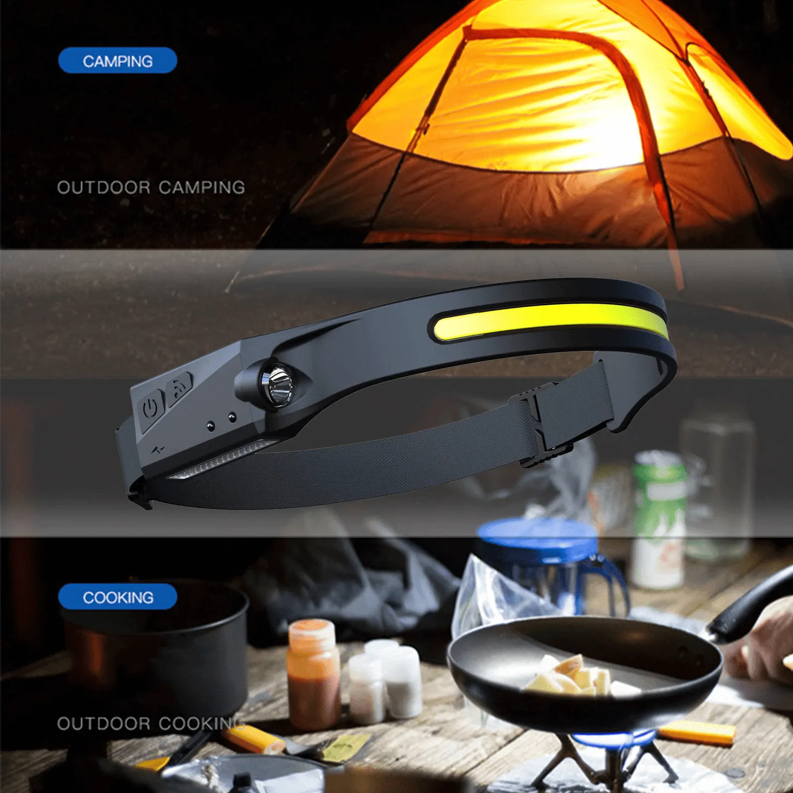 Sensor LED Headlamp