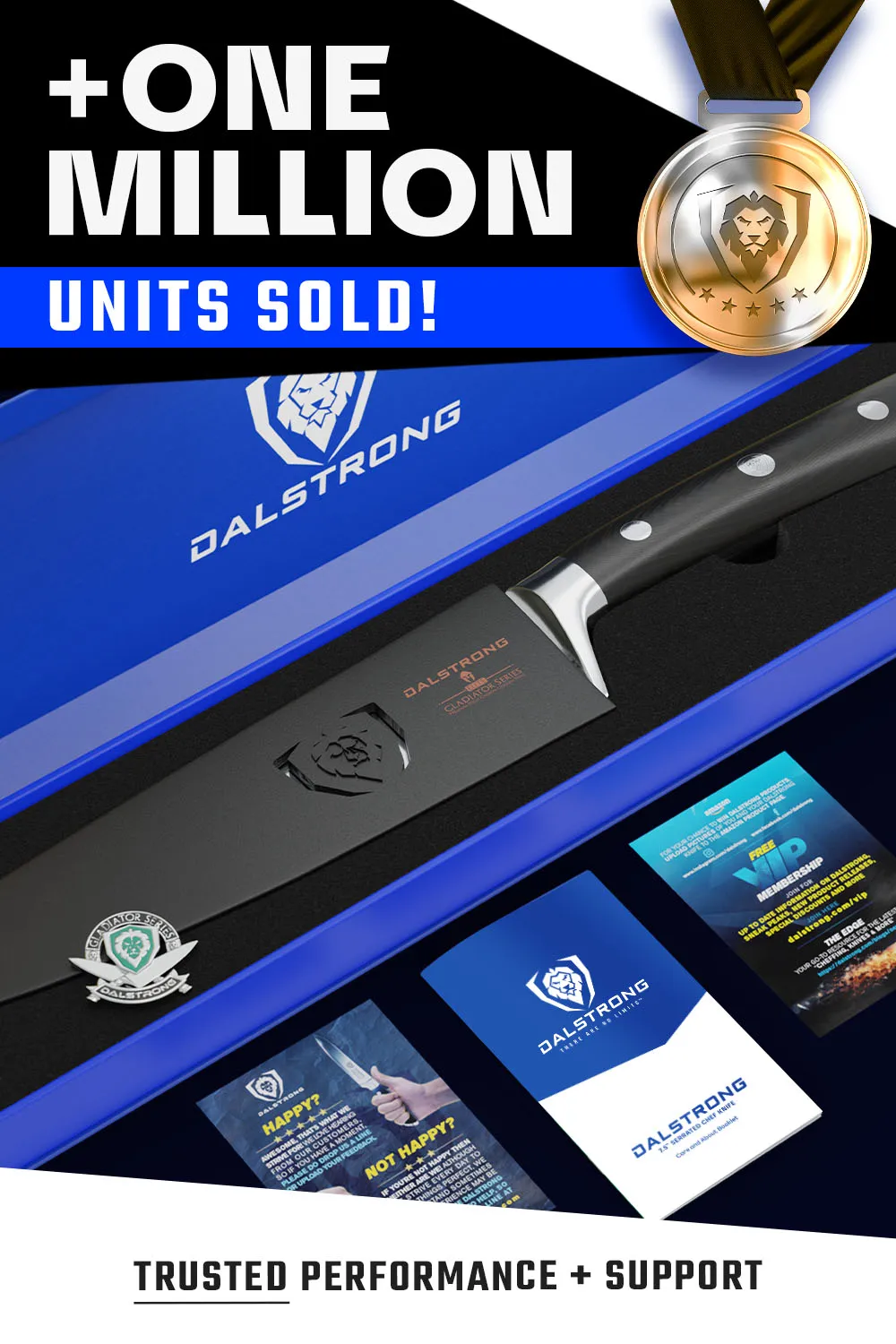 Serrated Chef Knife 7.5" | Gladiator Series | NSF Certified | Dalstrong ©