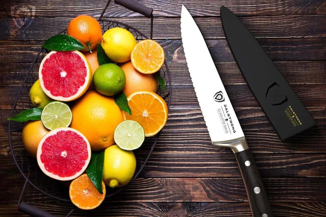 Serrated Chef Knife 7.5" | Gladiator Series | NSF Certified | Dalstrong ©