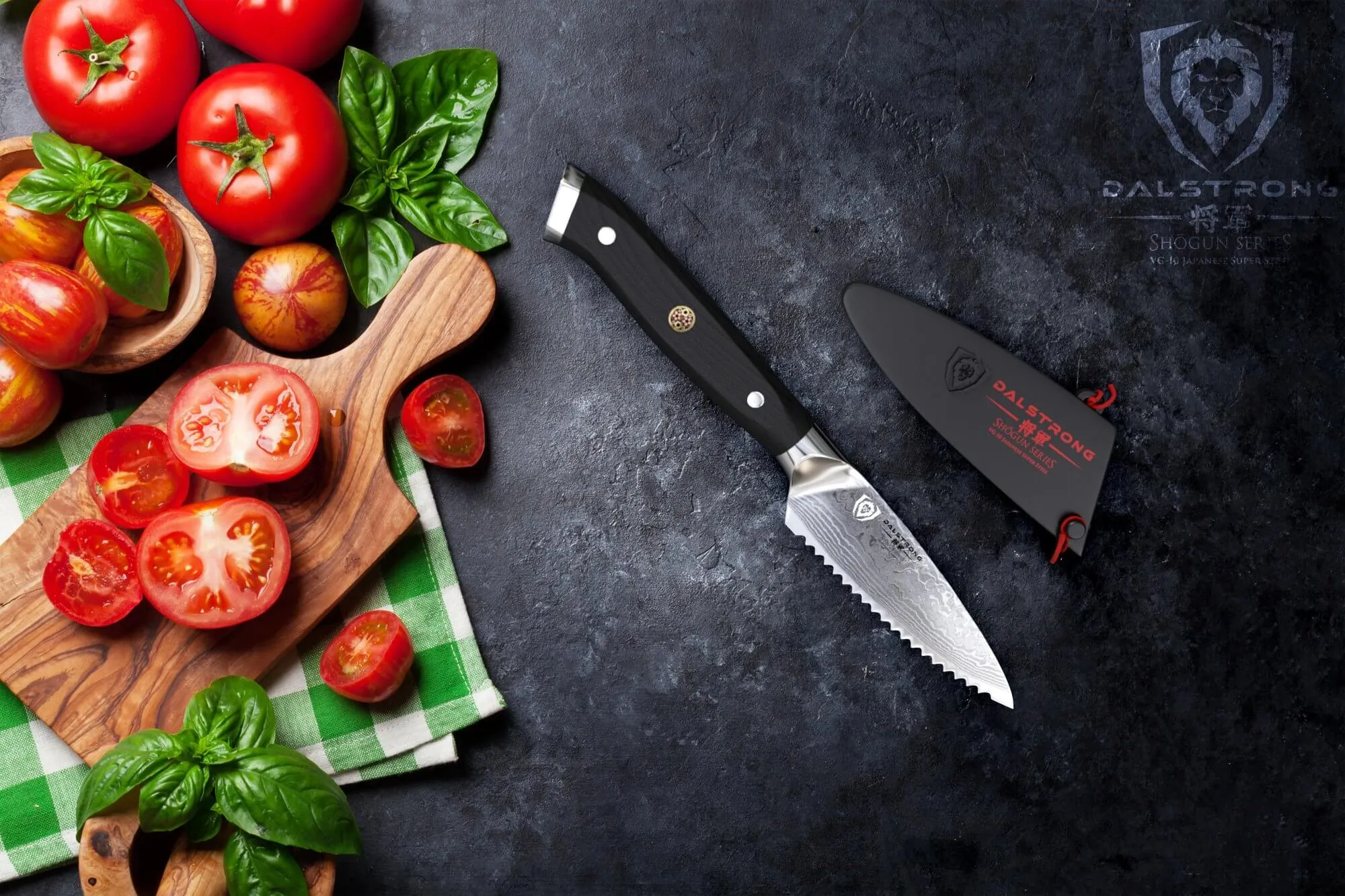 Serrated Paring Knife 3.5" | Shogun Series | ELITE | Dalstrong ©