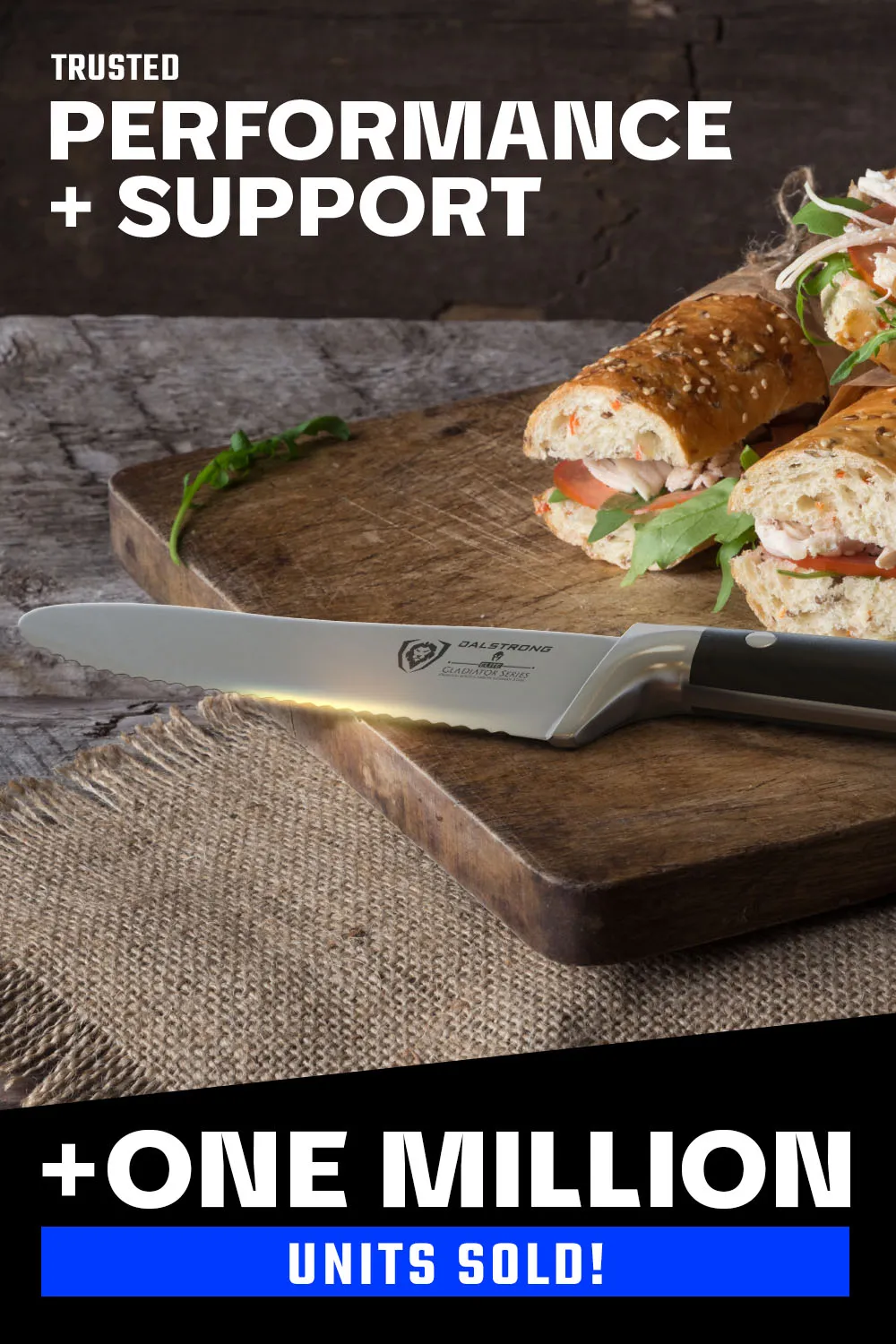 Serrated Sandwich, Deli & Utility Knife 6" | Gladiator Series | NSF Certified | Dalstrong ©