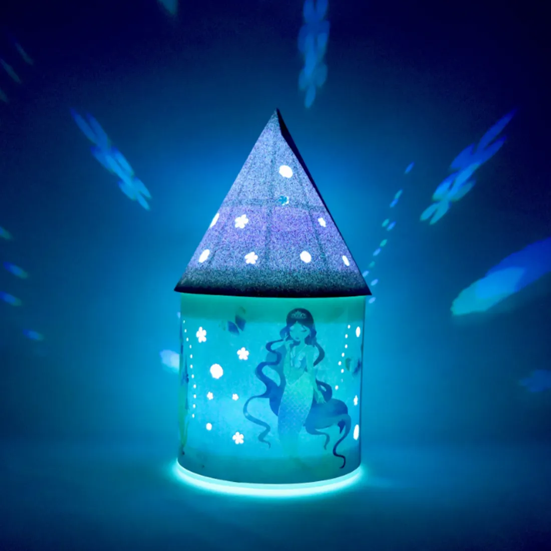 Shimmering Mermaid Colour Changing LED Lantern