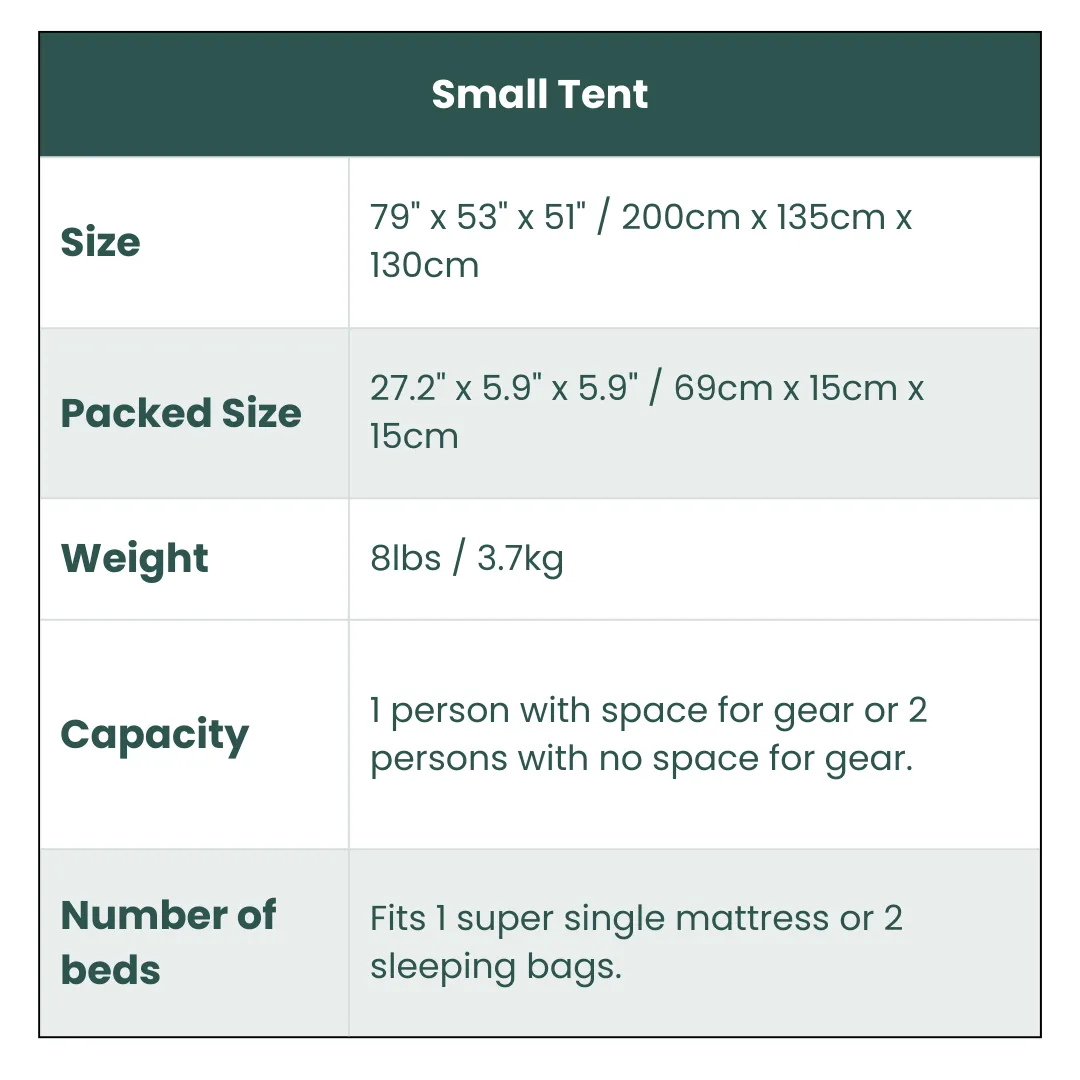 Small-Sized 3 Secs Tent   FREE Camping Tarp (For 1-2 Person, US)