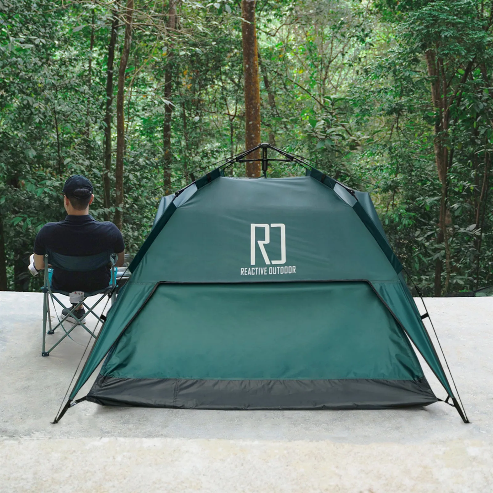 Small-Sized 3 Secs Tent   FREE Camping Tarp (For 1-2 Person, US)