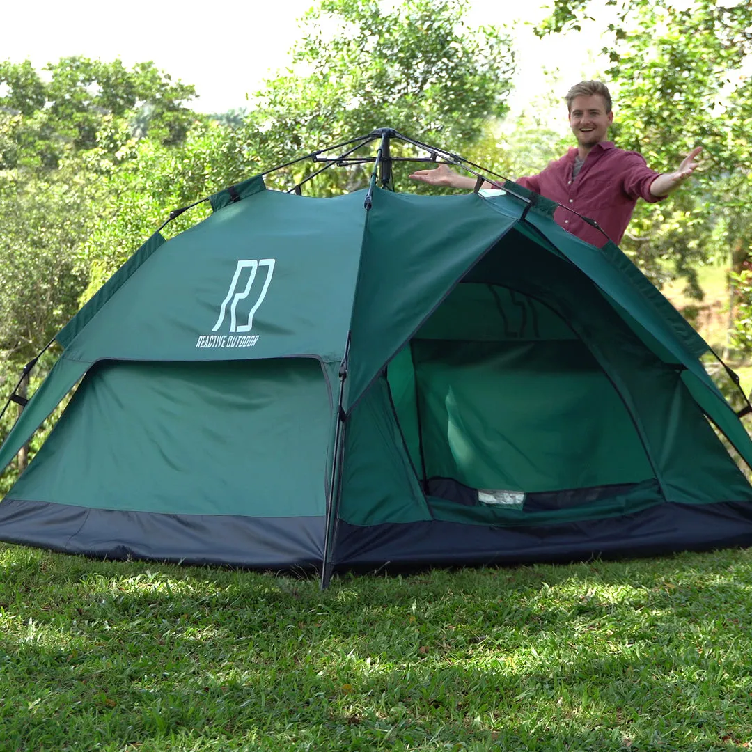 Small-Sized 3 Secs Tent   FREE Camping Tarp (For 1-2 Person, US)