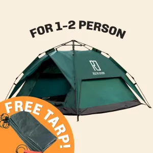 Small-Sized 3 Secs Tent   FREE Camping Tarp (For 1-2 Person, US)