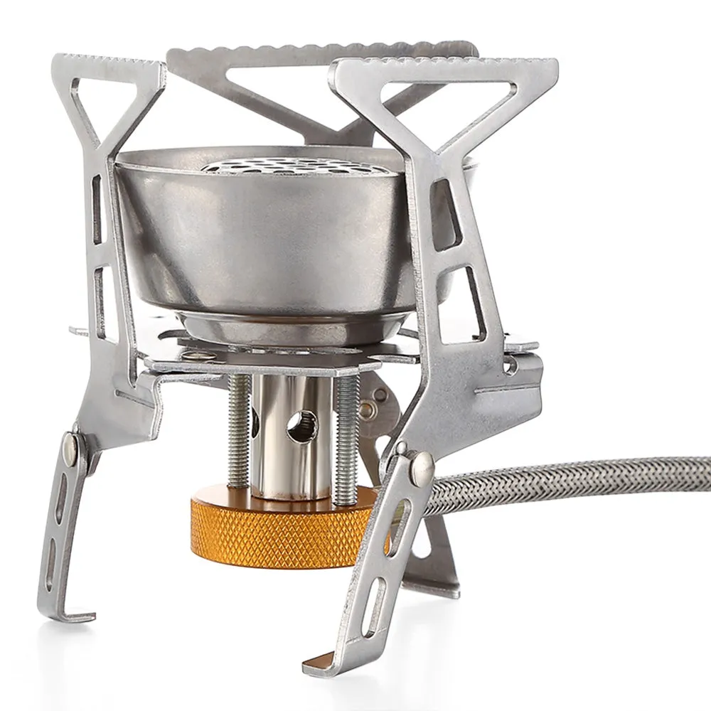 Split Camping Windproof Percentage-off Burner Hot-selling Outdoor Stove Gas Folding Portable