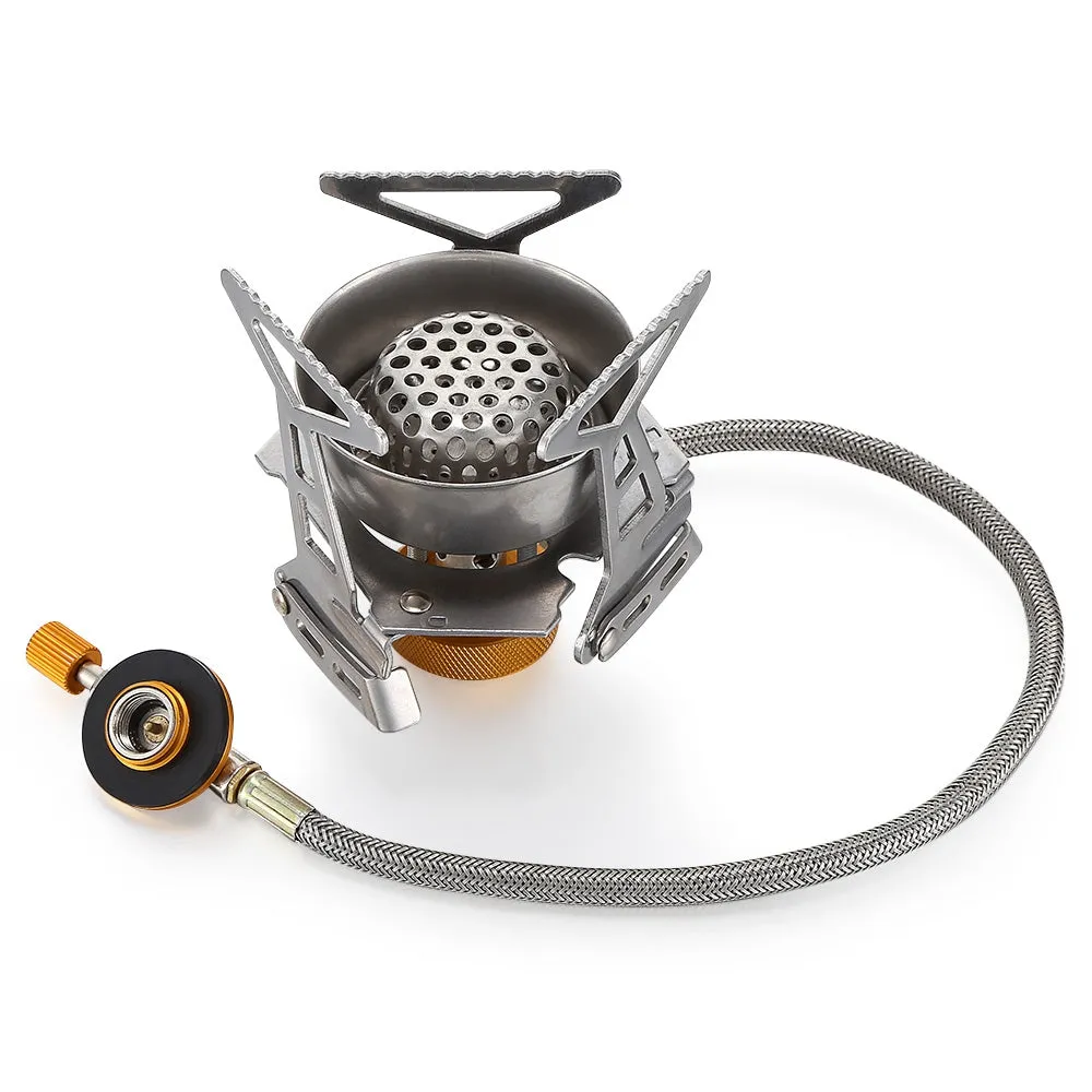 Split Camping Windproof Percentage-off Burner Hot-selling Outdoor Stove Gas Folding Portable