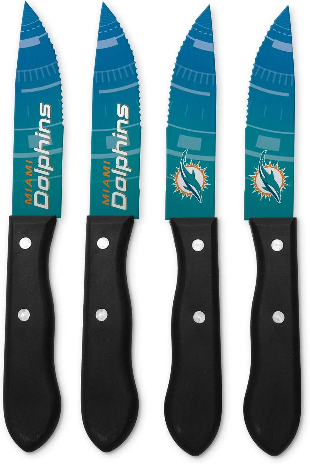 Sports Vault NFL Miami Dolphins Steak Knive Set , 9.75"