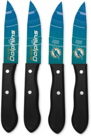 Sports Vault NFL Miami Dolphins Steak Knive Set , 9.75"
