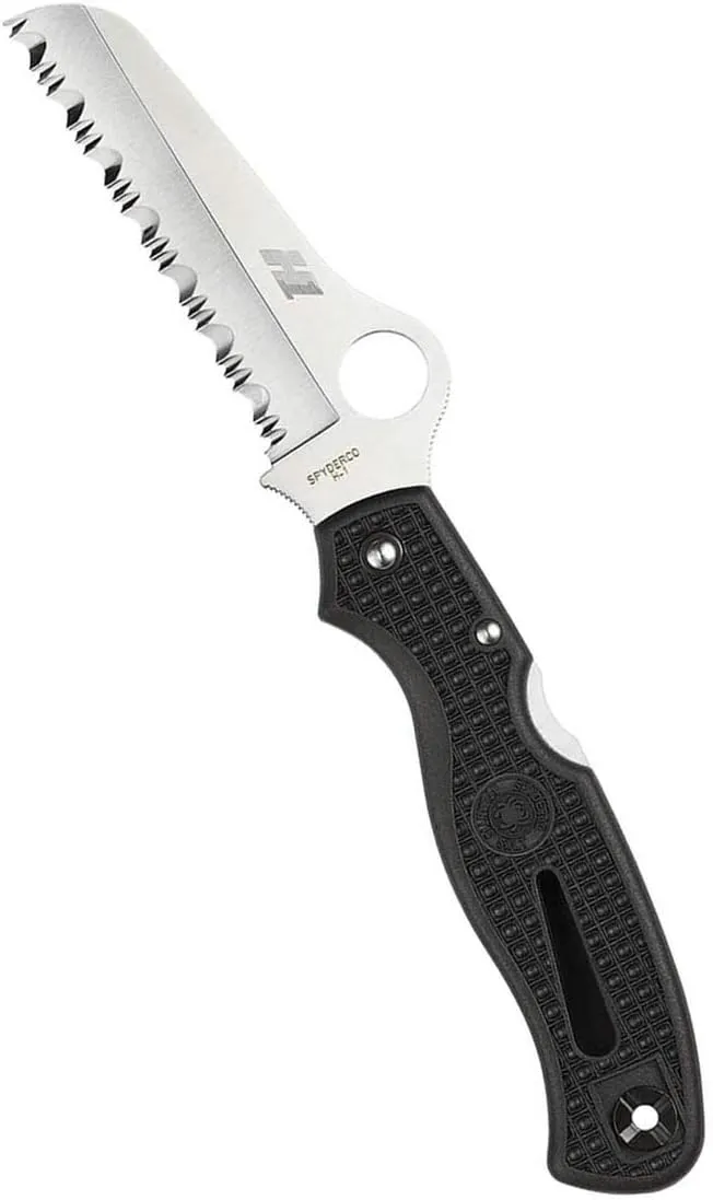 Spyderco Atlantic Salt Rust Free Serrated Edge Knife