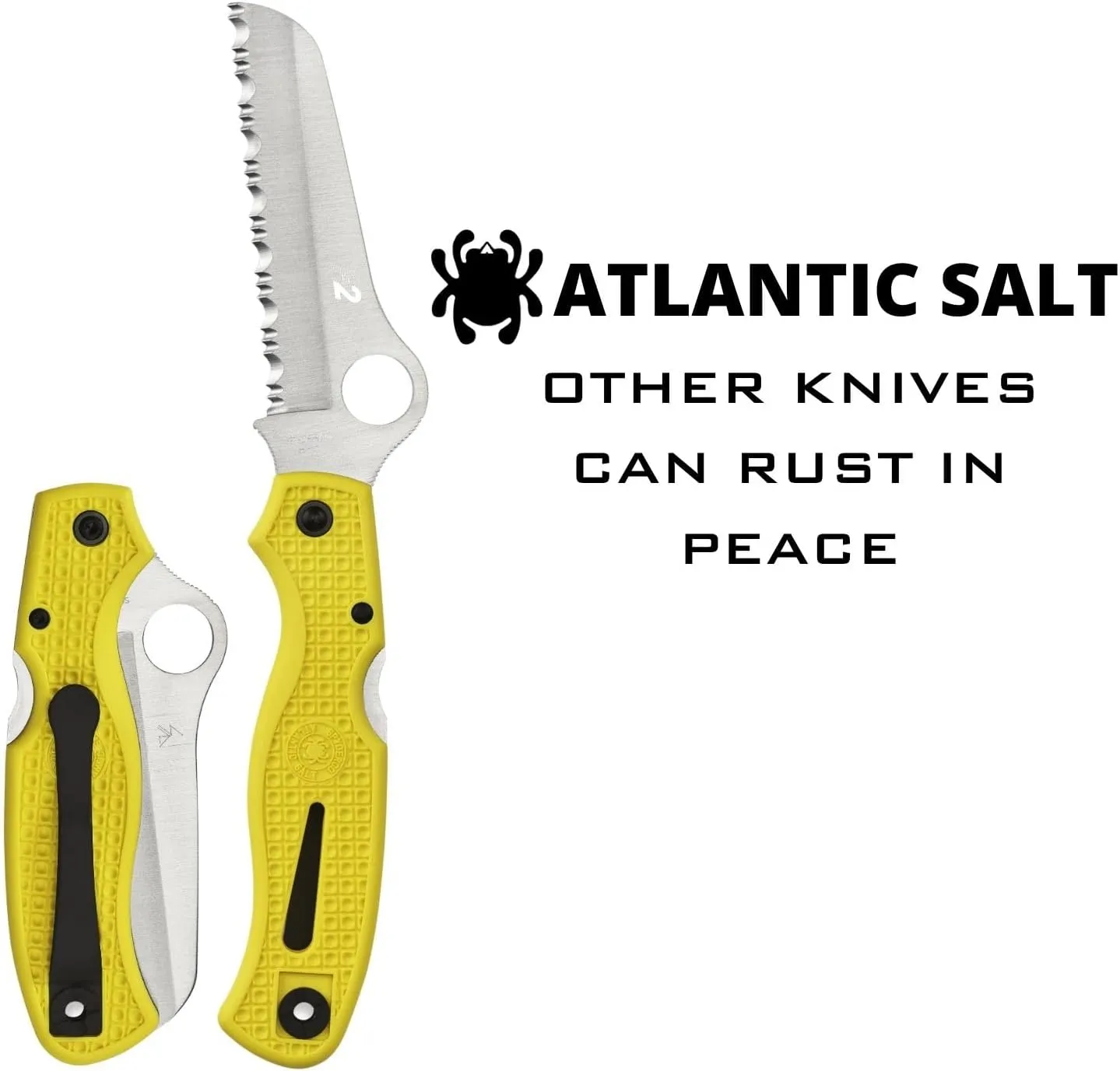 Spyderco Atlantic Salt Rust Free Serrated Edge Knife