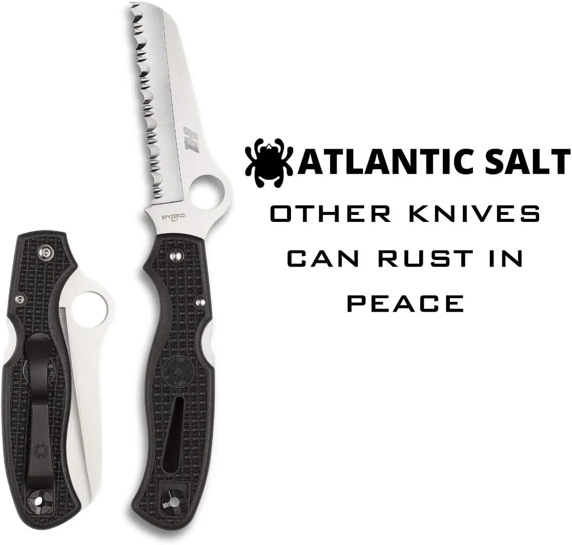 Spyderco Atlantic Salt Rust Free Serrated Edge Knife