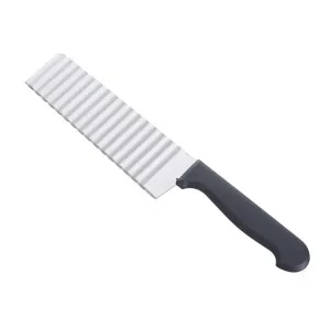 Stainless Steel Chef Knife Potato French Fry Vegetable Cutting Knife Serrated Blade Tools