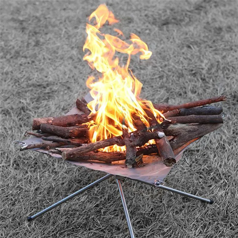 Steel Stand Portable Stainless Tailored options Campfire Limited-stock Folding