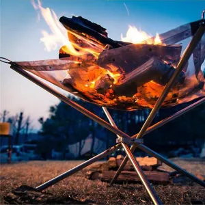 Steel Stand Portable Stainless Tailored options Campfire Limited-stock Folding
