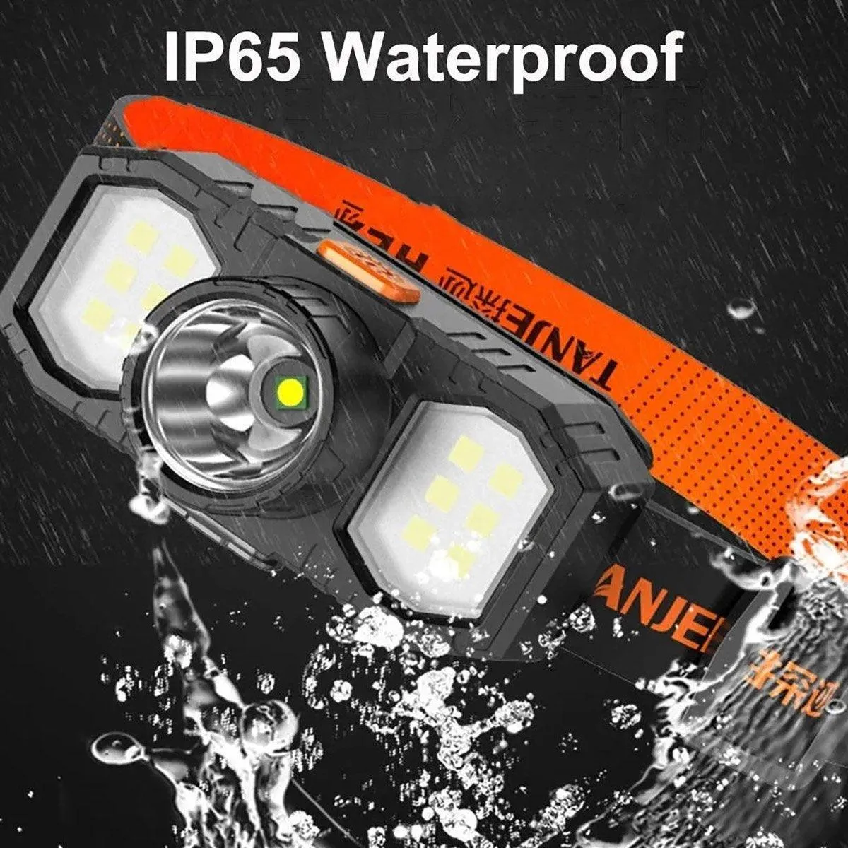 Super Bright Outdoor Head Headlight LED USB Rechargeable Headlamp Camping Fish