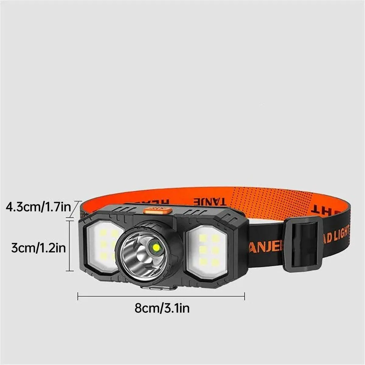 Super Bright Outdoor Head Headlight LED USB Rechargeable Headlamp Camping Fish