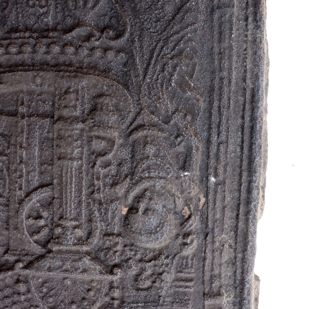 Swedish Baroque Cast Iron Fireplace Stove Plate Panel