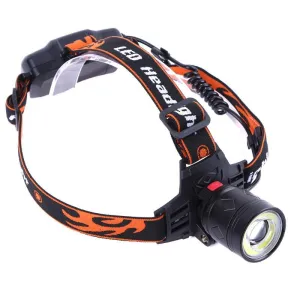 T6 COB LED Headlamp Zoomable Mini Headlight Flashlight Outdoor Camping Head Light Lamp Torch Lantern Power by 18650 Battery
