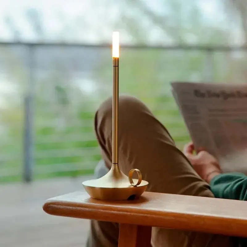 Taavita - Dimmable Rechargeable LED Table Lamp | Modern Lantern for Warm Lighting with Atmospheric Light