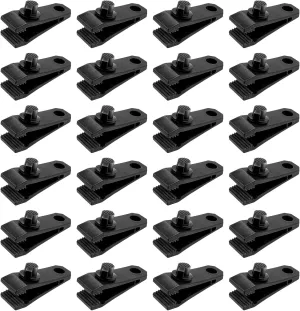Tarp Clips Heavy Duty Lock Grip Clamps Thumb Screw Tent Clip Secures Tarps Awning Clamp Set for Camping Tarps Awnings Caravan Canopies Car Covers Swimming Pool Covers Boat Cover etc. (24)