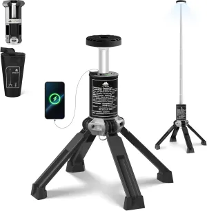 Telescopic Camping Light, Rechargeable Camping Lantern with 20000mAh Battery, Portable Camp Light Outdoor Waterproof with 3 Modes, Camping Light for Emergency, Camping, Hiking(Bag Included)