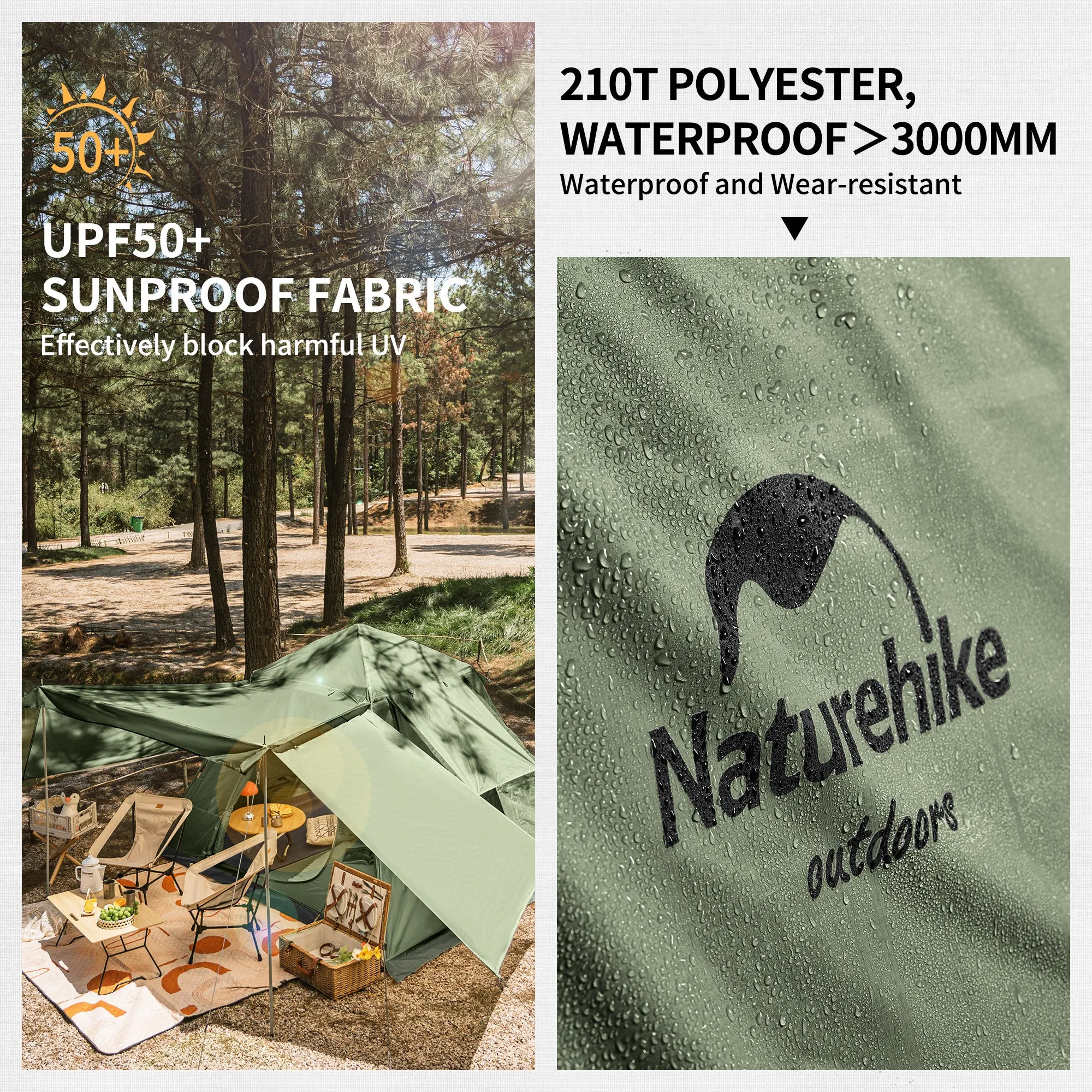 Tent Hall Upf Naturehike (With Men Ango Pole) Timeless Value-packed 50  For Up Pop 4